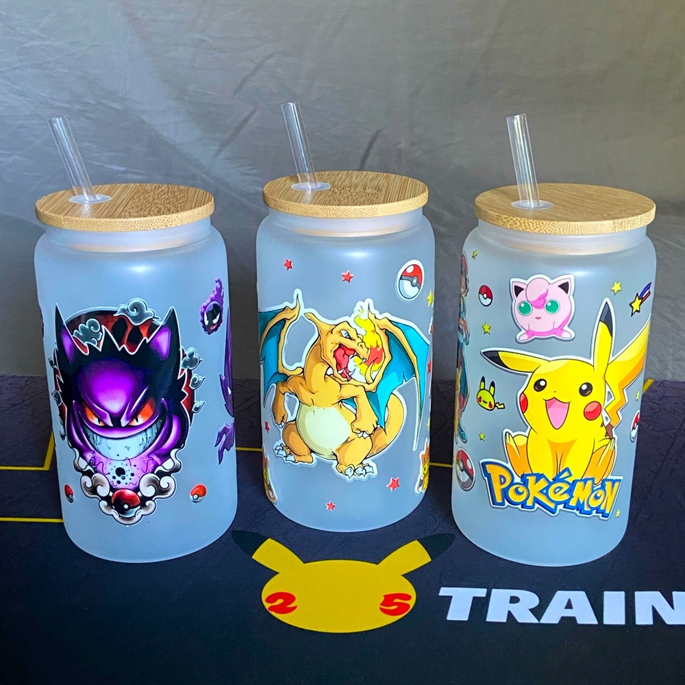 Pokémon Custom Glass Tumblers